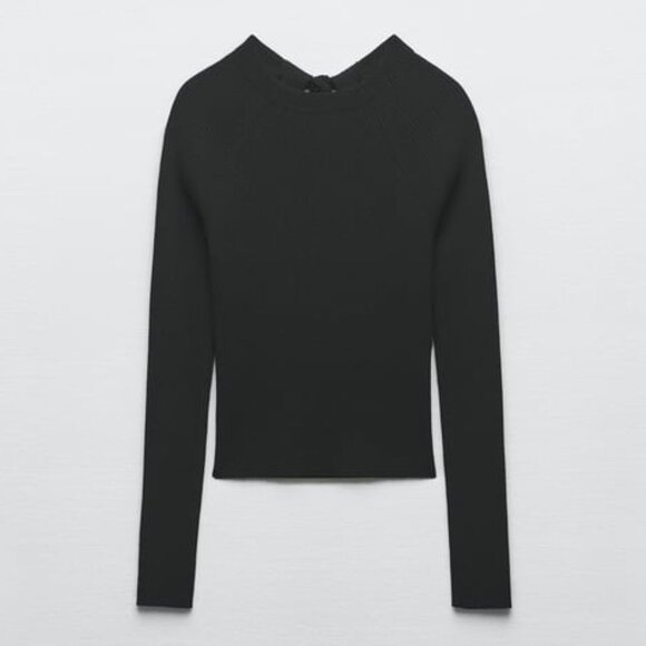 NWT Zara Cut Out Open Back Top Size L - Picture 7 of 12